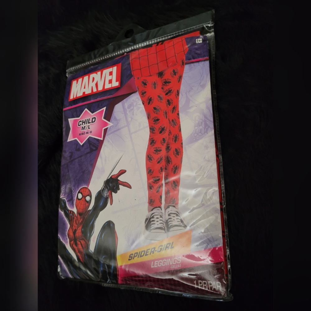 Spider Girl Leggings M/L (Girl)